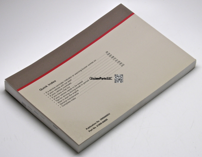 Modal Additional Images for 1 Owners Manual for Land Cruiser 1981-2007 Various