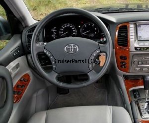 Leather Steering Wheel Black for Gray interior 2003-2007