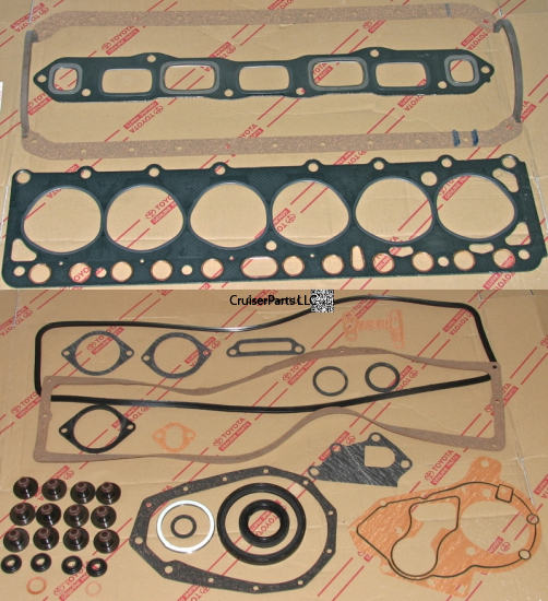 (image for) Engine Overhaul Gasket Kit 75-80 2F One piece Pan Gasket