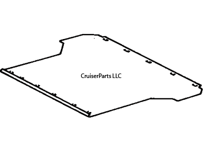 Cargo Area Carpet Grey W/3rd Row 93-94