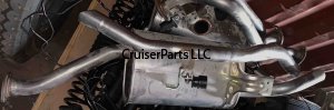Exhaust Muffler and Tailpipe for HZJ76 2007-Newer