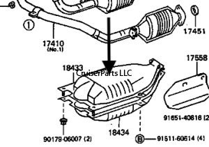 FJ80 Catalytic Heat Shield Upper 1990-1992