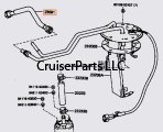 Fuel Tube from Holder to Main Line 88-90 FJ62 Series
