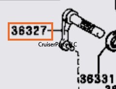 Transfer Shift Lever Shaft Part Time 4wd Manual Type