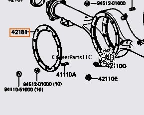FJ40 Rear Differential Paper Gasket 58-84