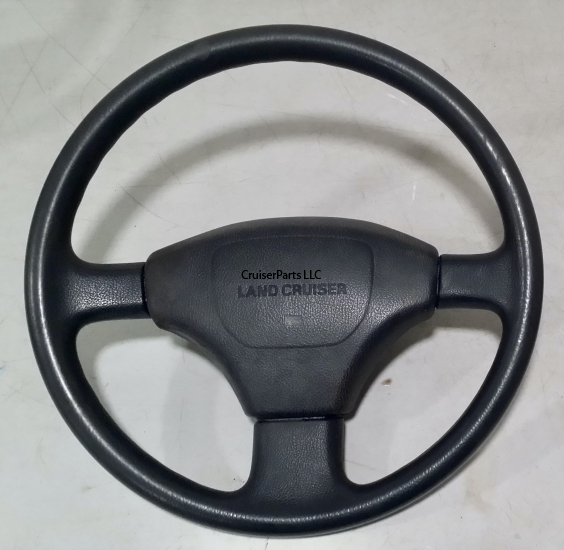 Black Vinyl Steering Wheel for 91-94 80 Series