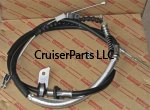 Parking Brake Cable 80 Series 91-94 with rear drum brakes