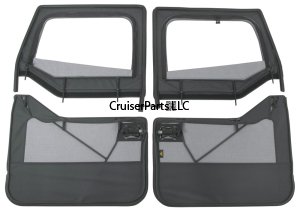 Bestop 2 Piece Door For Supertop Black Denim FJ40