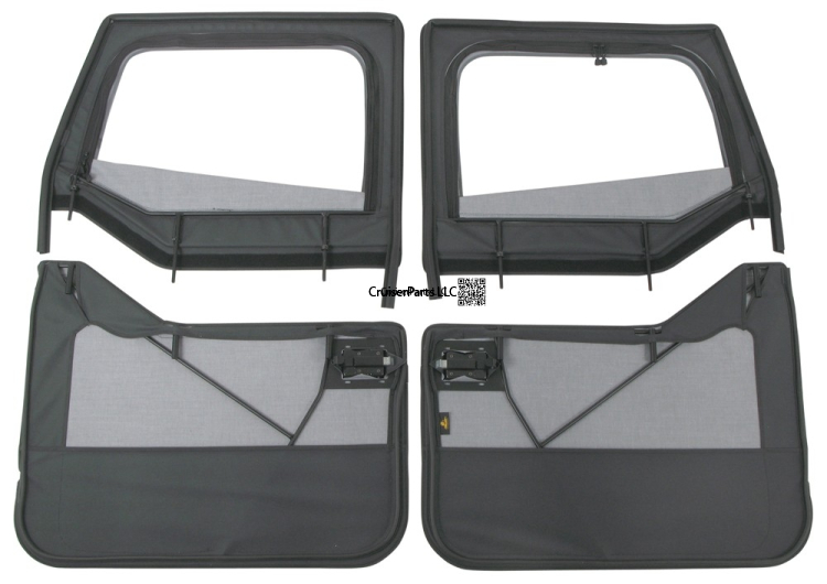 Bestop 2 Piece Door For Supertop Black Denim FJ40
