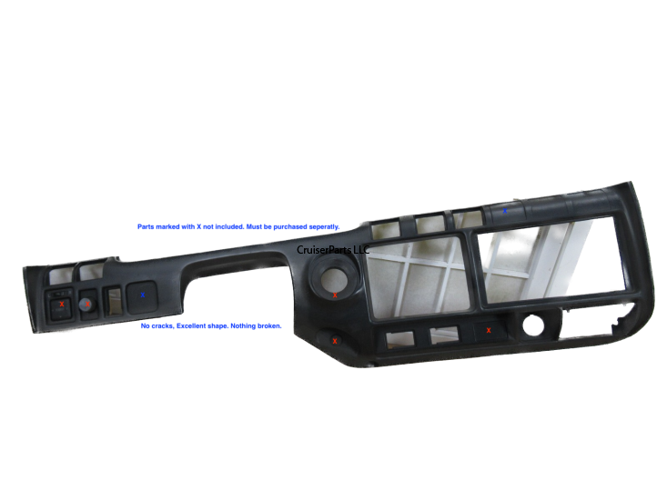 Center Inst. Cluster Finish Panel for 90-94 FJ80 and FZJ80