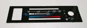 RHD Rear Seat Heater Control Face plate for 70 Series Cruisers