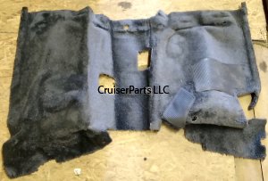 Front Floor Carpet (Shadow Gray, Shag) 10.1985 - 08.1990