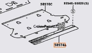 Rear Floor Mat Support Plate 98-02