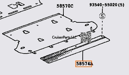 Rear Floor Mat Support Plate 98-02