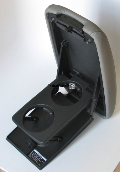 Center Console Lid In Gray "Stone" Leather 1998-2007