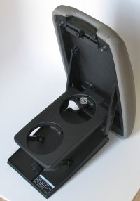 Center Console Lid In Gray "Stone" Leather 1998-2007