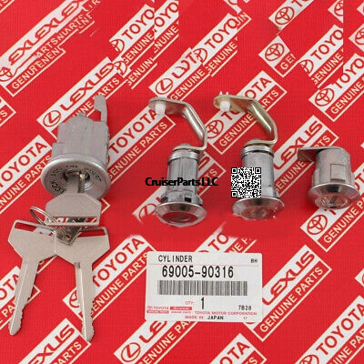 Lock Cylinder Set FJ40 2 New Full Genuine Set