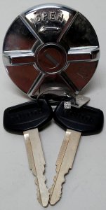 Fuel Filler Lid Cylinder & Key Set