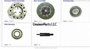 Clutch Kit early to 1974 with 3 spd