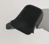 Rear Right Seat Track Cover, Black