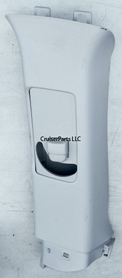 Right C Pillar Trim Garnish W/ Seat Belt Adjuster Cover, Gray