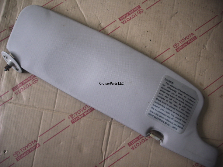 Modal Additional Images for Left Sun Visor Ivory/Black 81-90 60 Series - Used