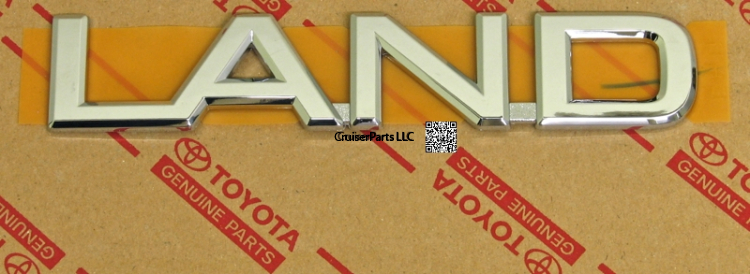 Back Door Name Plate No. 3 "LAND" 98-02