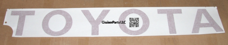 Tail Gate Sticker Mark HZJ75 HZJ79 1990-Current RED