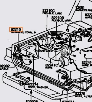 (image for) Main Dash to Headlight Harness 1/79-7/80