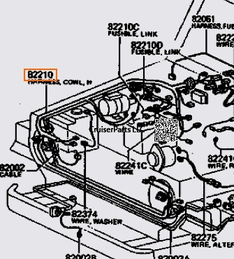 (image for) Main Dash to Headlight Harness 1/79-7/80