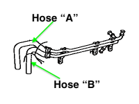 3FE Heater Hose to Thermostat Hose "A"