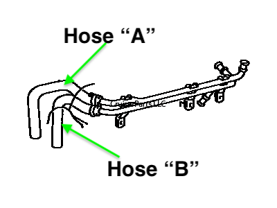 (image for) 3FE Heater Hose to Thermostat Hose "A"