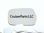 Left Rear Outer Mirror Glass for 91-97 80 Series Cruisers