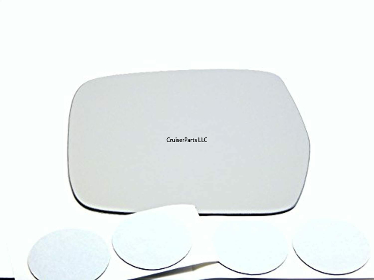 Left Rear Outer Mirror Glass for 91-97 80 Series Cruisers