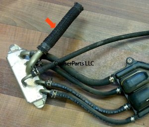 Fuel Inlet to Separator Pipe for 81-90 60 and 62 Series Cruisers