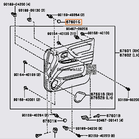 Modal Additional Images for Hole Plug For Front Door Trim Board 98-02