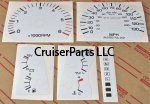 Toyota White Gauge Label Set 1993-1997