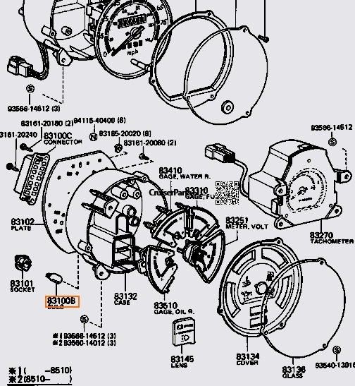 24V BJ42 BJ60, BJ70  Instrument Cluster Lamp Bulb