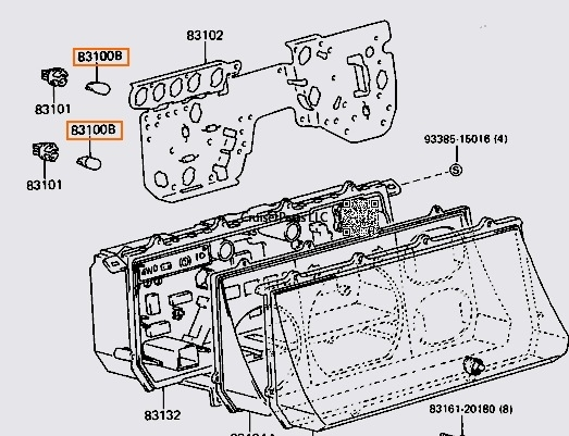 24V BJ42 BJ60, BJ70  Instrument Cluster Lamp Bulb