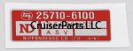 ASV Valve Part Number Sticker Red 79-80