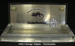 FJ40 / 45 Tailgate - Checkerplate - With Storage