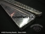 (image for) FJ40 / 45 Running Boards - Checkerplate - Sold as a Pair