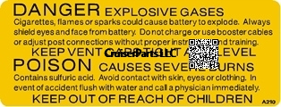 Battery Caution Plate