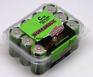 Workaholic Alkaline C Cell 12 Pack