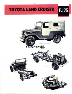 FJ25 Canvas Top Promotional Sales Sheet