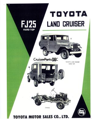 FJ25 Hard Top Promotional Sales Sheet