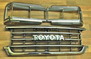 Radiator Grille and Headlight Door Kit for 88-90 FJ62