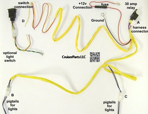 1991-1997 Slee Auxiliary Light Harness