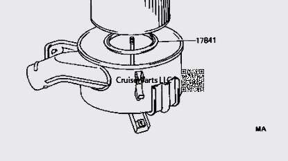 Lower Air Cleaner Housing 91-92 80 Series with 3FE Engines