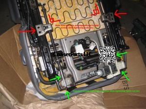 Front Power Seat Track Gear 93-97